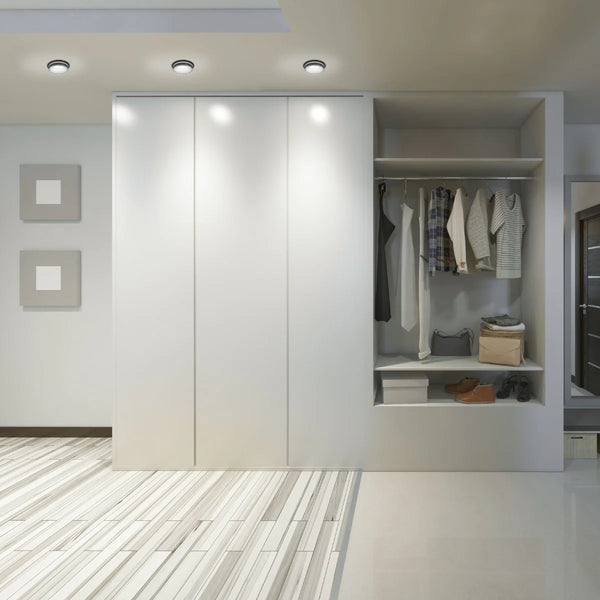 GU10 Recessed Aluminium Downlight - Dual-Tone Acrylic with Colour Matched Trim