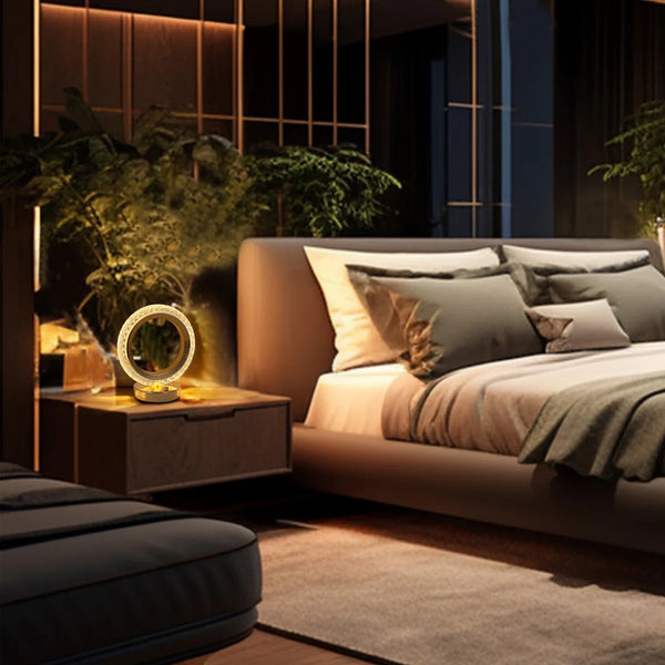 Halo Glow Ring LED Table Lamp | Bedside Lamp