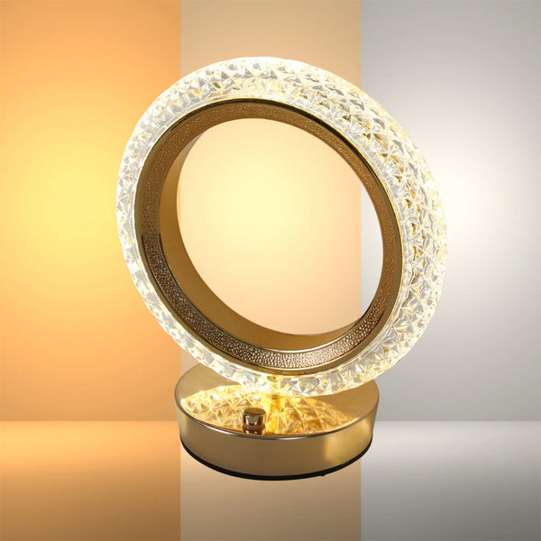 Halo Glow Ring LED Table Lamp | Bedside Lamp