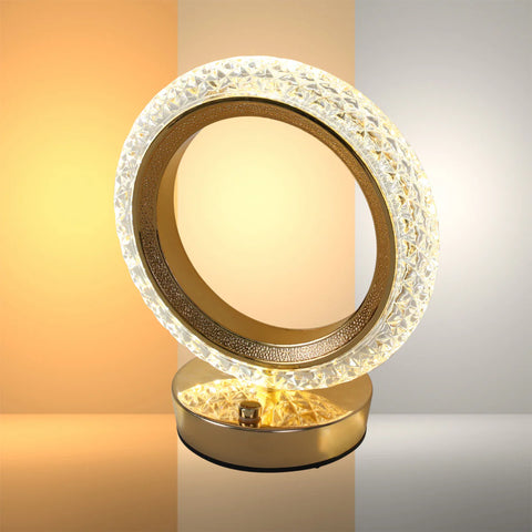 Halo Glow Ring LED Table Lamp | Bedside Lamp