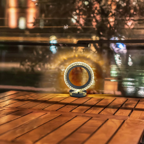 Halo Glow Ring LED Table Lamp | Bedside Lamp