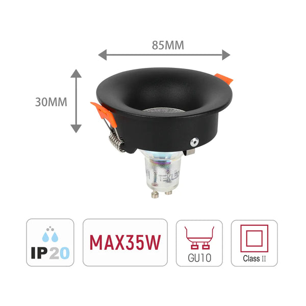 Halo Low-Glare Fixed Recessed GU10 Downlight