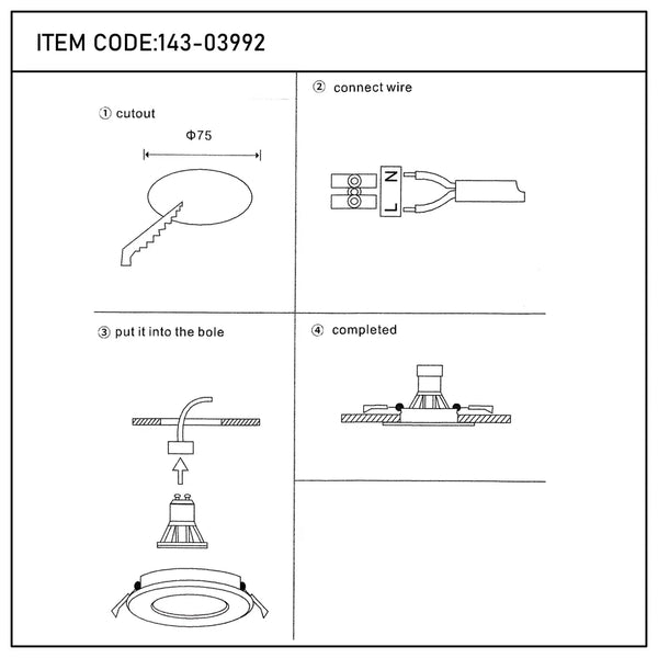 Halo Low-Glare Fixed Recessed GU10 Downlight