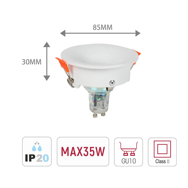Halo Low-Glare Fixed Recessed GU10 Downlight