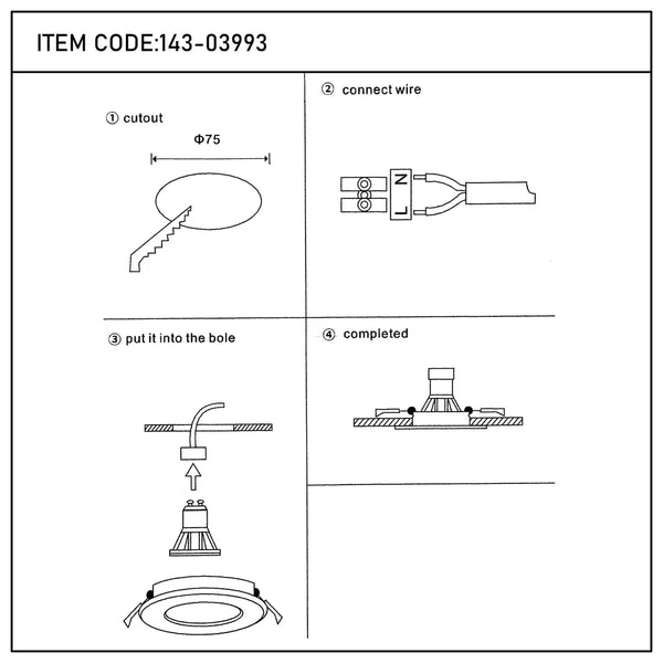 Halo Low-Glare Fixed Recessed GU10 Downlight