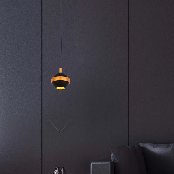 Helios LED Pendant Downlight with Gold Accent 3W Warm White