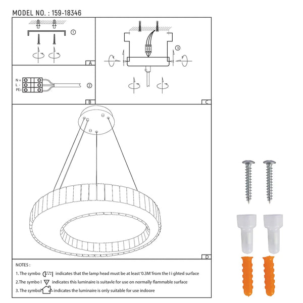 Helix Crystal LED Chandelier with Dimpled Chrome Finish 80W
