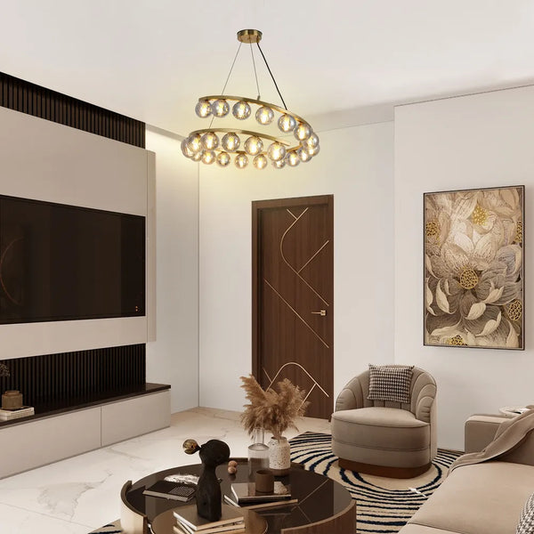 Helix Glow Pendant Chandelier