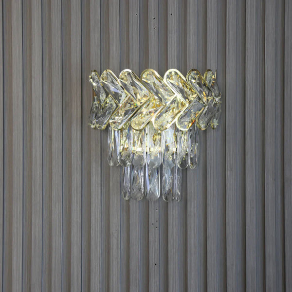 Herringbone Crystal Chandelier Wall Light