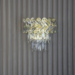 Herringbone Crystal Chandelier Wall Light
