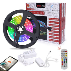 Holiday 5m Smart RGB LED Strip Light IP20 Wi-Fi Alexa Google Assistant Music with Remote Controller