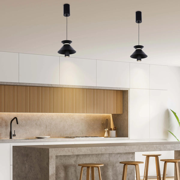 Hourglass Pendant Light - 7W LED, 4000K Cool White, IP20