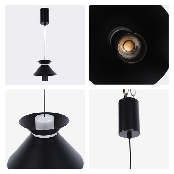 Hourglass Pendant Light - 7W LED, 4000K Cool White, IP20
