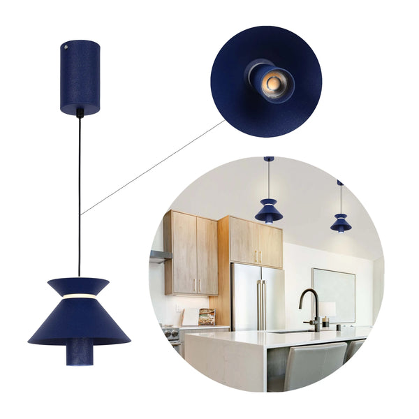 Hourglass Pendant Light - 7W LED, 4000K Cool White, IP20