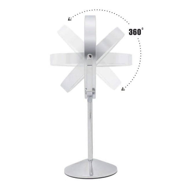 Illuminated Round Cosmetic Mirror Rechargeable Diameter 20cm