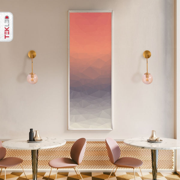 Amber Glass Gold Metal Pendant Wall Light E27 Fitting