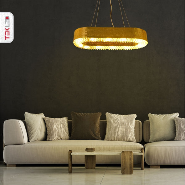 Ball Crystal Gold Metal Chandelier Ceiling Light E14 Round or Island