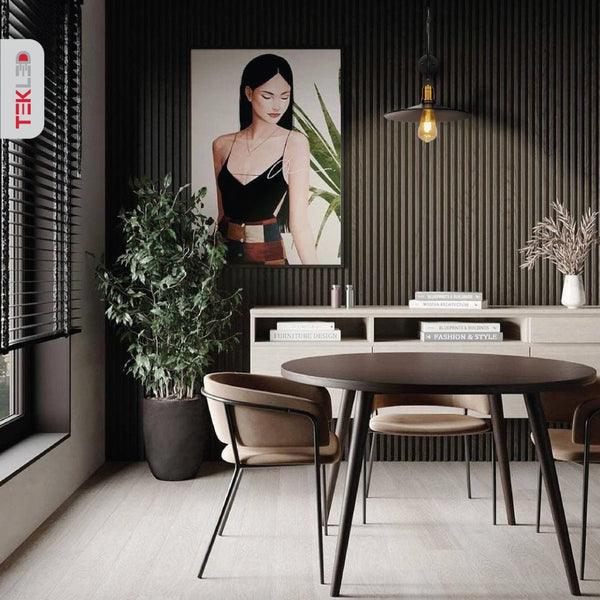 Black Gold Metal Suspended Wall Light E27 Fitting