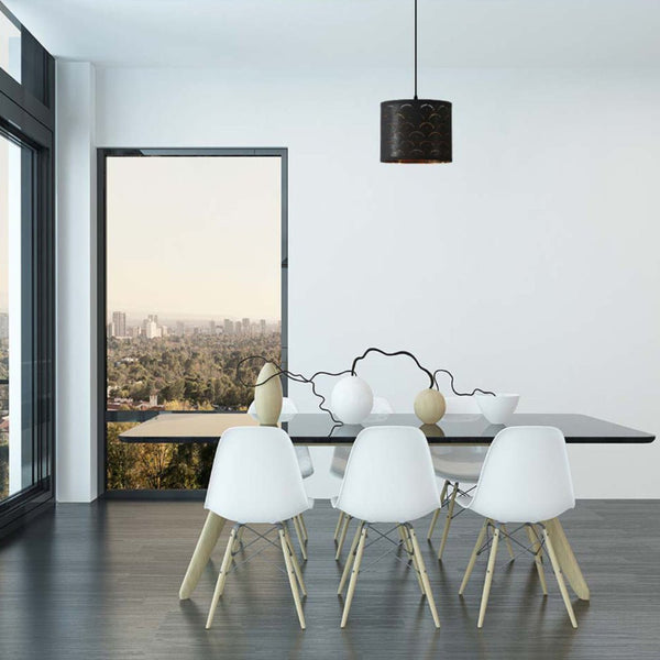 Black Gold Shade Scandinavian Modern Pendant Ceiling Light