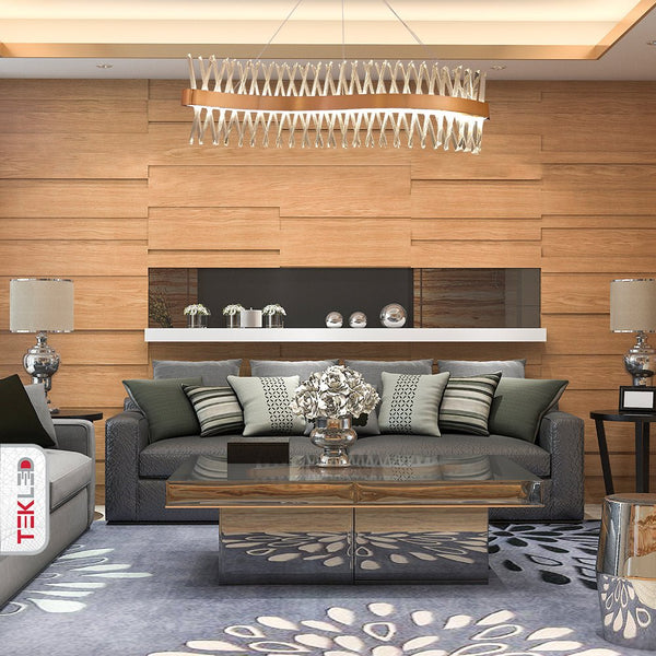 Brushed Bronze Metal Crystal Built-in LED Modern Contemporary Glam Kitchen Island Chandelier Ceiling Light
