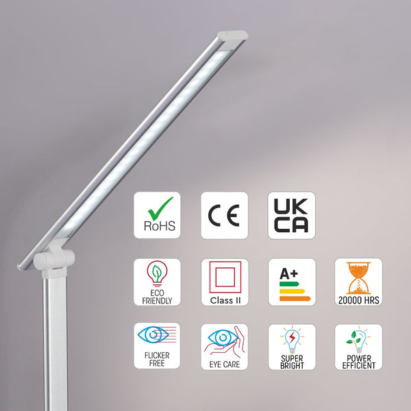 Dingo Desk Light Dimmable and Colour Modes with Wireless Phone Charger