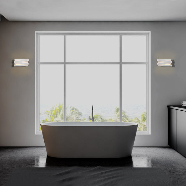 Integrated LED Metal Wall Light 12W Warm White 3000K