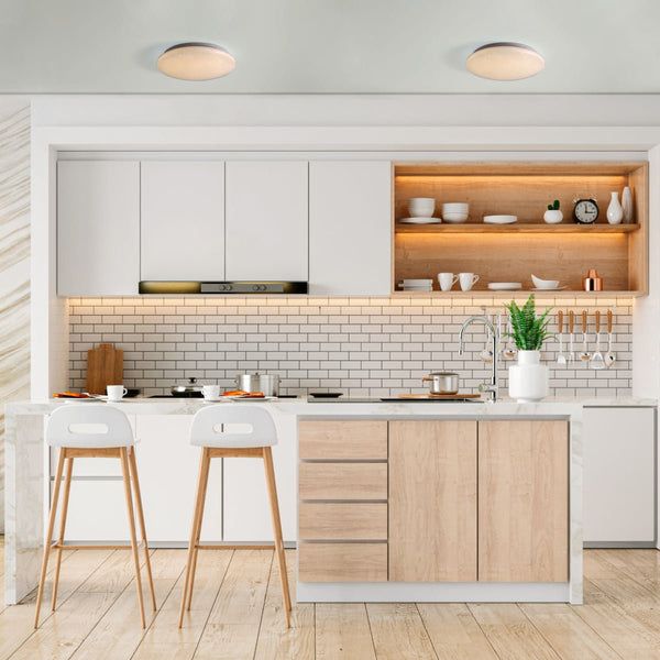 Moonlight Flush Ceiling Light 24W 1920LM IP20 non-yellowing PMMA Cover