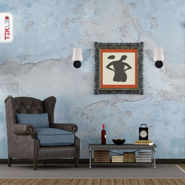 White Fabric Black Metal Body Wall Light E14 Fitting