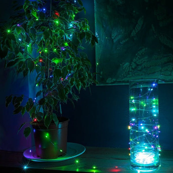 Aries RGB Micro-LED String Fairy Light with Power Adaptor & Remote Control