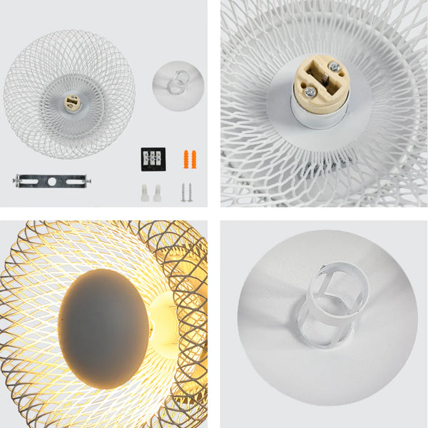 Industrial Chic Halo Wall Sconce Light