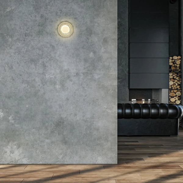 Industrial Chic Halo Wall Sconce Light