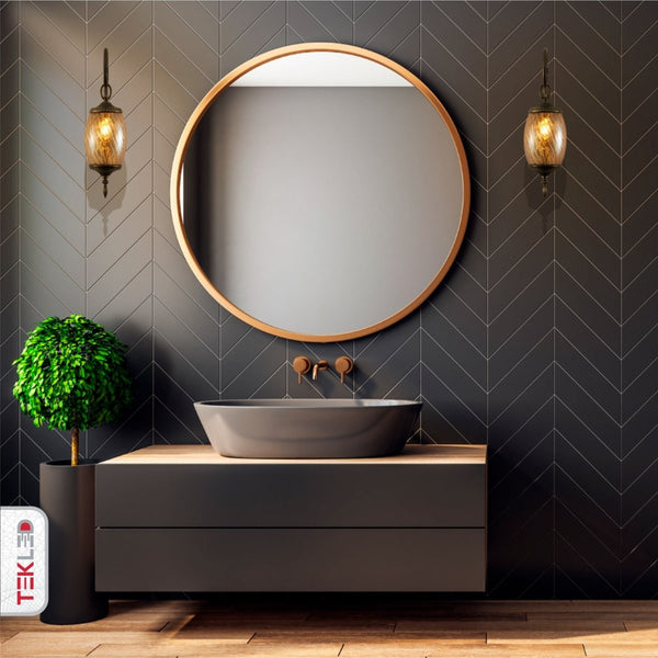 Amber Glass Antique Bronze Metal Body Moroccan Style Wall Lamp E27 Fitting