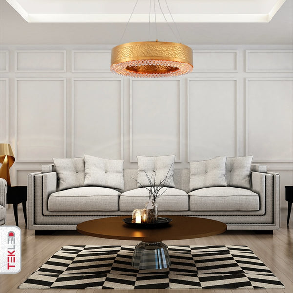 Ball Crystal Gold Metal Chandelier Ceiling Light E14 Round or Island