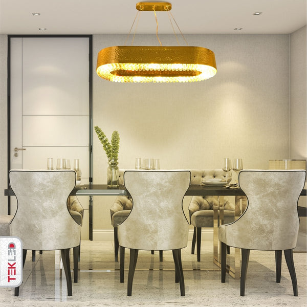 Ball Crystal Gold Metal Chandelier Ceiling Light E14 Round or Island