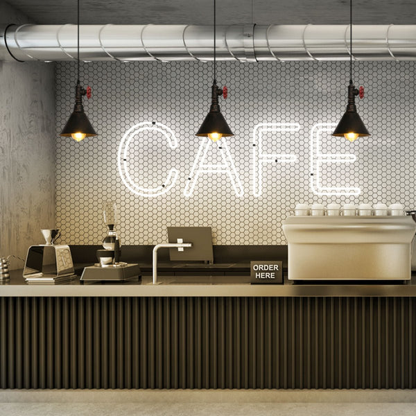 Black Gules Metal Funnel Valve Pendant Ceiling Light E27