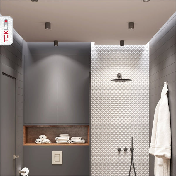 Low Glare Diecast Aluminium Fixed Downlight GU10 Fitting