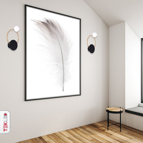 Earth and Moon Wall Light G4 and G9 Fittings in Black White Gold