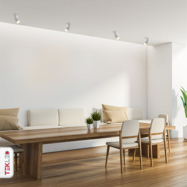 LED Surface-Recessed Tilt Rotatable Downlight Cool White 4000K