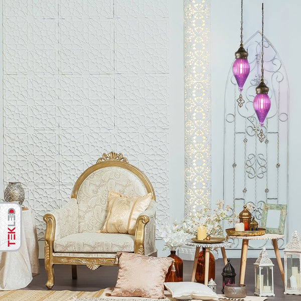 Moroccan Style Antique Brass Glass Oriental Ceiling Pendant Light E27