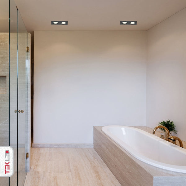 Rectangle Recessed Tilt Downlight GU10