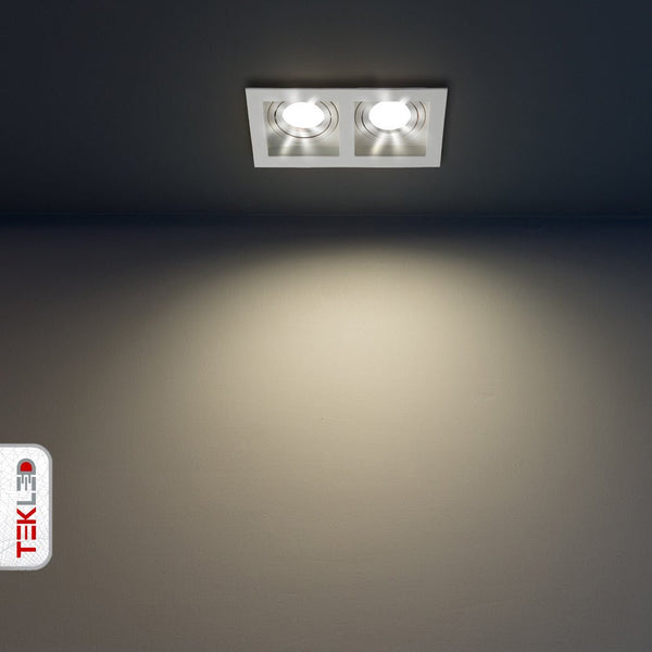 Rectangle Recessed Tilt Downlight GU10