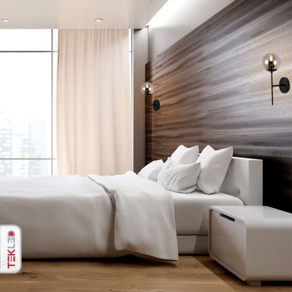 Modern Globe Wall Light Sconce - Sleek Minimalist Design Light Fixture for Contemporary Spaces