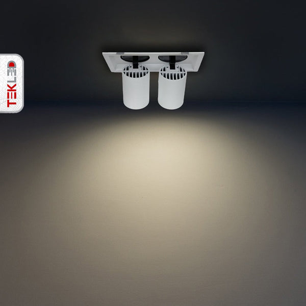 Telescopic Swivel Tilt Adjustable Retractable In-Out LED Rectangle Downlight