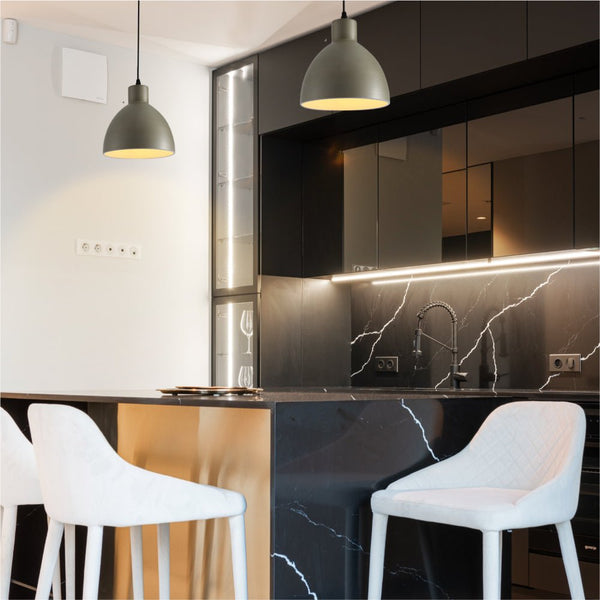 Industrial Dome Metal Pendant Ceiling Light E27 Fitting