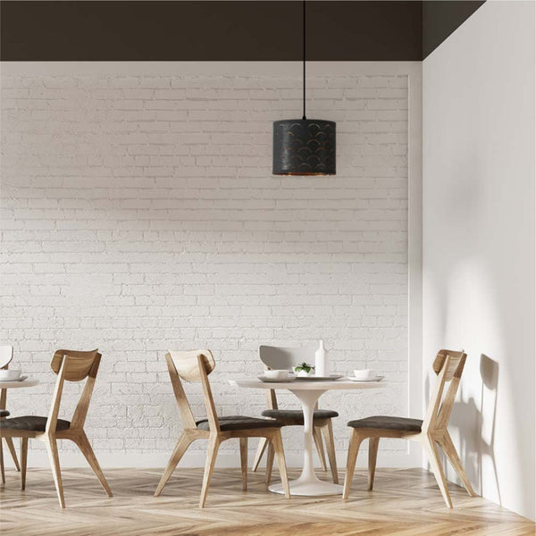 Black Gold Shade Scandinavian Modern Pendant Ceiling Light
