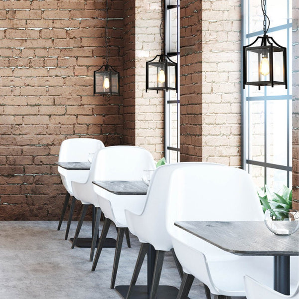 Cube Retro Traditional Lantern Pendant Ceiling Light E27