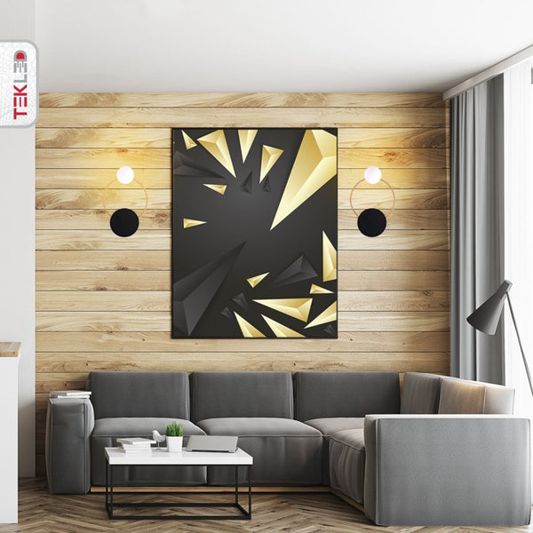 Earth and Moon Wall Light G4 and G9 Fittings in Black White Gold