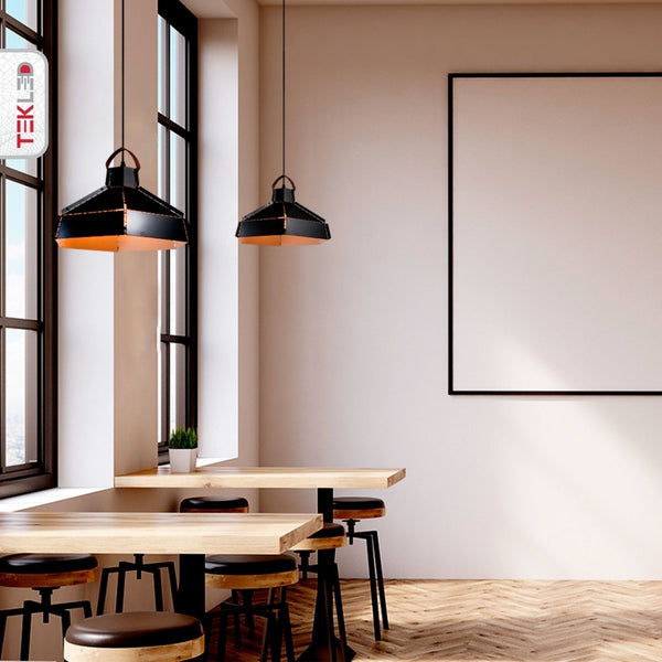 Esagono Midi Maxi Metal Pendant Ceiling Light E27