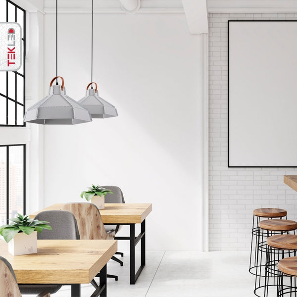 Esagono Midi Maxi Metal Pendant Ceiling Light E27