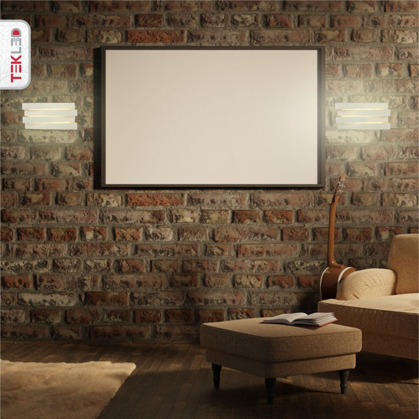 Integrated LED Metal Wall Light 12W Warm White 3000K
